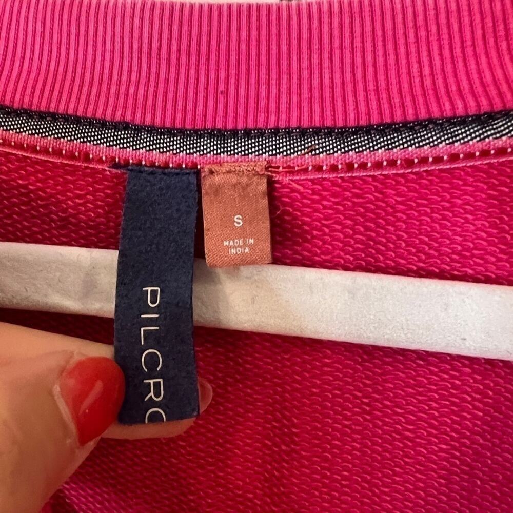 ANTHROPOLOGIE Pilcro Split Hem Tunic Pink Sweatshirt Pullover | S‌‌mall - Picture 7 of 13